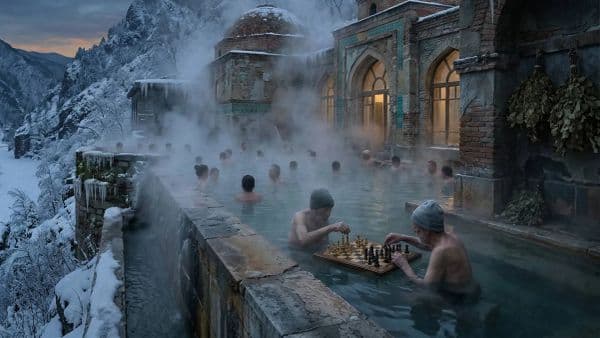 The Bathhouse at the Edge of Winter